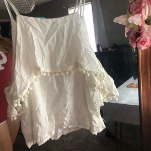 White off shoulders top